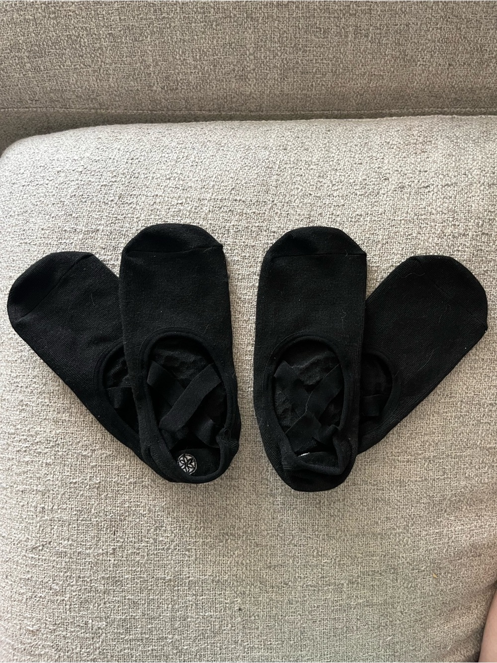 GAIAM Women's Black Low-Cut Pilates/Yoga/Athletic Socks